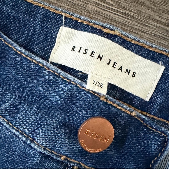 Risen High Rise Straight Leg Jeans | 7/28 | NWT Tummy Control Stretch - Picture 8 of 15